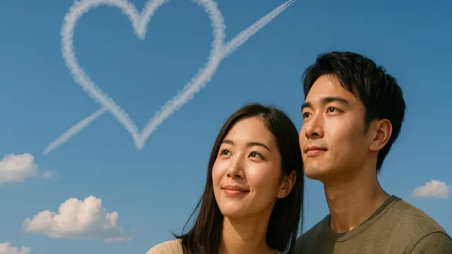 空に描かれた飛行機雲は恋愛のサイン？スピリチュアルな予兆と真実
